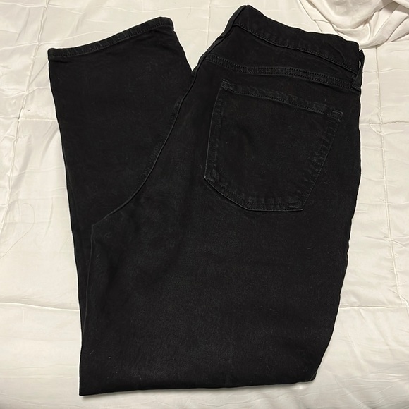 Old Navy Sky-Hi Straight Black Jeans - Picture 1 of 6